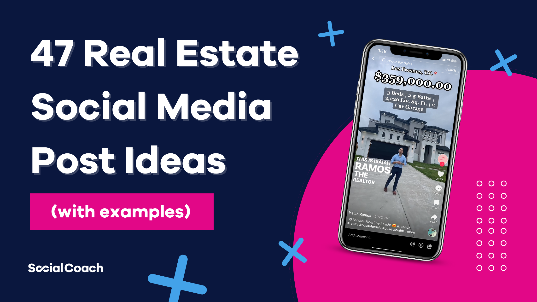 50 Real Estate Social Media Post Ideas Blog Banner (3)